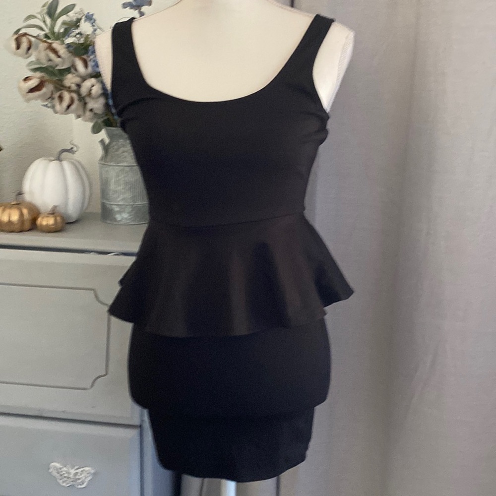 Black mini dress